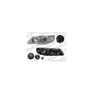 VW TOUAREG 11/02-12/06 predné svetlo H7+H9 Lavé /DEPO/ od 07-