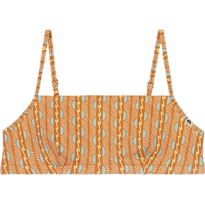 Quiksilver Дамско бикини горнище Quiksilver Women's Cobidji Top Bikini top - Bone White Horizon Women 32X32 - размер XS (150-6731-0111)