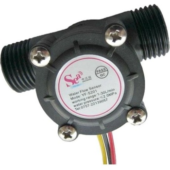 Průtokoměr YF-S201 1/2" 1-30l/min pro Arduino