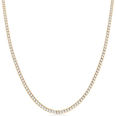 SAVICKI Тенис колие Luminy 2, 5 мм: злато, бели сапфири