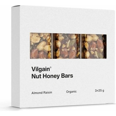 Vilgain Nut Honey Bar BIO 3 x 25 g – Zboží Mobilmania