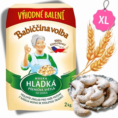 Babiččina volba Mouka hladká pro cukrářské potřeby 2 kg