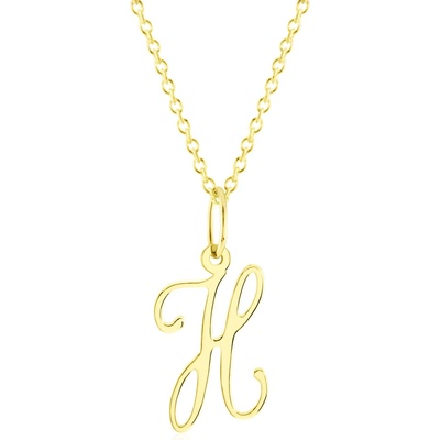 Gemmax Zlatý řetízek s písmenem „H“ GUSYN-42651-36261