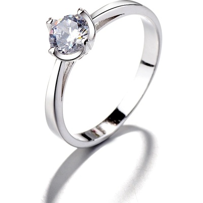 DELIS Пръстен от сребро 925, jw1394, елегантен дизайн с камък, с родиево покритие (jw1394)