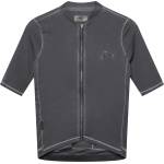 CafÉ du cycliste Мъжка фланелка с къс ръкав за колоездене CAFÉ DU CYCLISTE Laurette Cycling jersey - Cold Dye Anthracite (056-4290-0111)