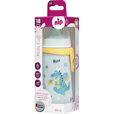 Nip Kids cup fľaša s náustkom jednorožec 330 ml