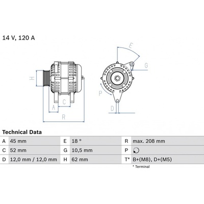 Generátor BOSCH 0 986 049 400 (0986049400)