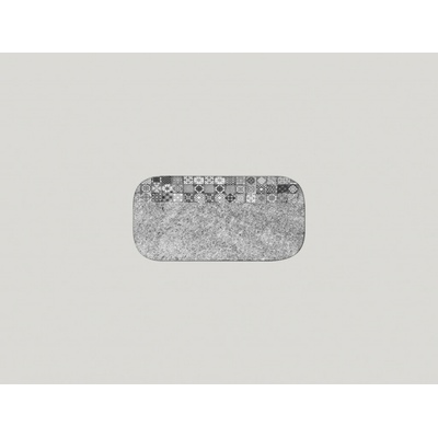 RAK Splendour talíř obdélníkový 22 x 11 cm šedá RAK-SRAURPM22