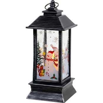 Ruhhy 26755 LED vianočný lampáš 12,5 cm, strieborný