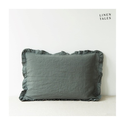 Linen Tales Ленена калъфка за възглавница 40x60 cm Forest Green - Linen Tales (LT-PCFR-40x60-FGR)