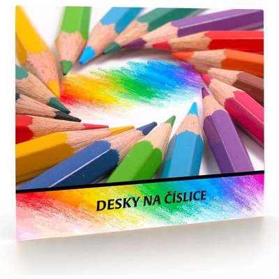 Dosky na číslice Pastelky