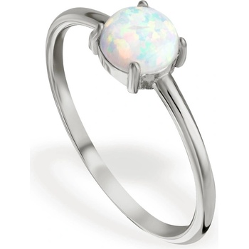 SilveAmo Střírbný prsten Světle modré očko KK2OPB1186 16