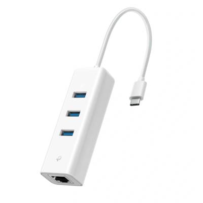 USB Type-C хъб TP-LINK UE330C, 3 порта, Gigabit Ethernet (UE330C)