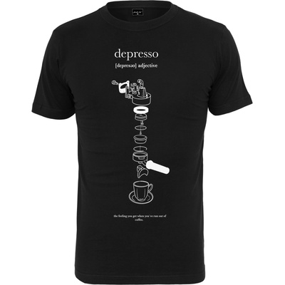 Mister Tee Мъжка тениска в черен цвят Mister Tee DepressoUB-MT2029-00007 - Черен, размер XS