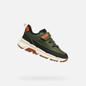 GEOX Каки момчешки маратонки Geox Flexyper Plus Geox | Zelen | Момчешки | 29
