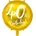 PartyDeco Фолиев балон - 40 (златен)
