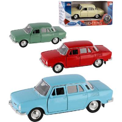 WELLY Auto model Škoda 100 kov 11cm volný chod 1:34 různé barvy