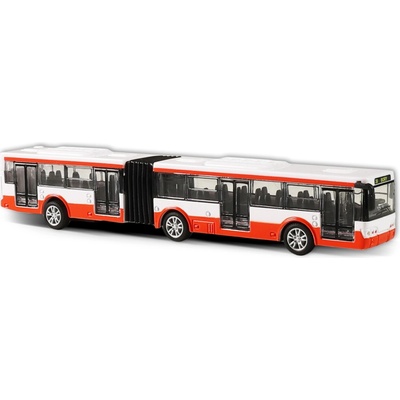 Rappa Kovový kĺbový autobus PID Praha červený 18 cm