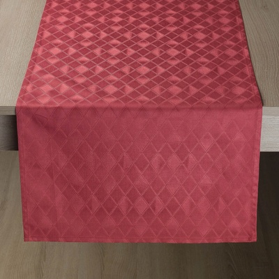 Veba Ubrus Garbo Harlekýn bordó 40x140 cm