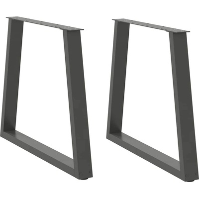 Omaxi 957352 Nohy k jídelnímu stolu ve tvaru V 2 ks antracitové 70 x 72-73,3 cm ocel – Zboží Dáma