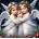 Norimpex - Puzzle Diamant painting: Three little angels 30x40cm - 1 - 39 piese