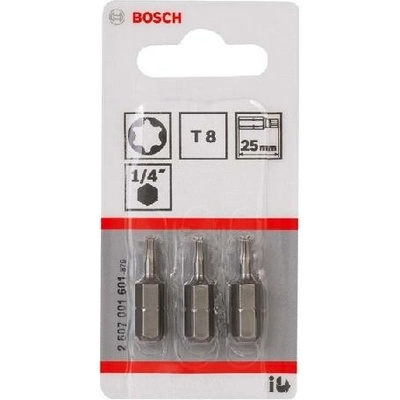 Bosch Skrutkovací hrot Extra Hart T8, 25 mm 2607001601