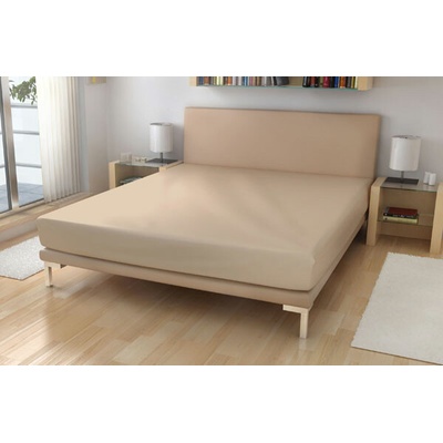 Polášek Jersey plachta bavlna biela káva90x200 155g