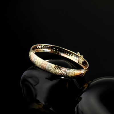 Lillian Vassago Exkluzivní originální náramek v kombinovaném zlatě LLV01-GB017