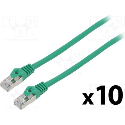 Lanberg PCF6-20CC-0025-G Patch F/UTP Kat. 6 RJ45 vidlice z obou stran lanko CCA