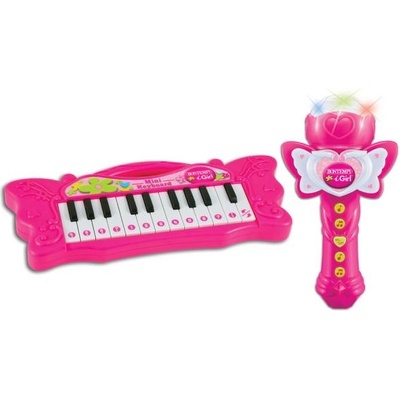 Мини пиано Bontempi с караоке микрофон 602171