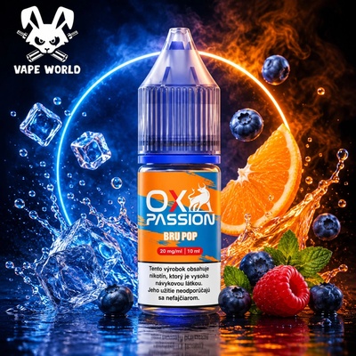 OXVA OX Passion Salts Bru Pop 10 ml 20 mg