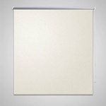 vidaXL Затъмняваща ролетна щора 124, 4x230 см, ширина на плата 120 см, почти бяла (240161)