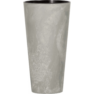 Prosperplast Kvetináč s vložkou TUBUS Slim Beton 250x475 mm, vzhľad betón