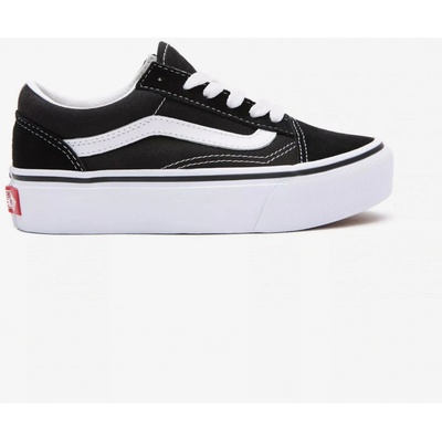 Vans Old Skool Platfor bílo černé – Zboží Dáma