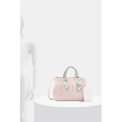 Juicy Couture чанта crossbody дамска от сплетена материя IRIS BEADS (BEJIR9992W1P)