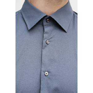 HUGO BOSS риза мъжка от памук с еластан H-HANK-kent-C1-214 (50469345) - answear - 113,42 лв