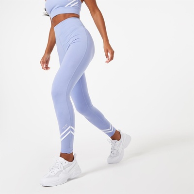 Jack Wills Active Stripe High Waisted Leggings - Baby Blue