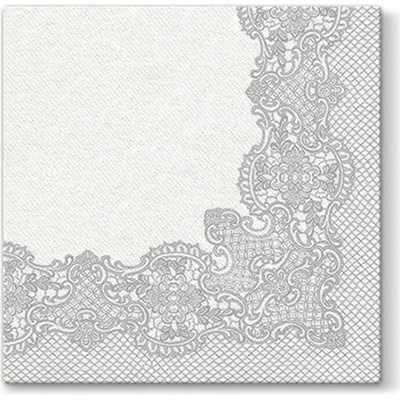 PAW Airlaid AAN002300 Royal Lace Silver servítka 40x40cm
