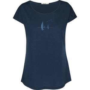 GreenBomb Дамска тениска GreenBomb Women's Sailing Vessel Cool T-Shirt - Navy - размер XS (916-7007-0111)