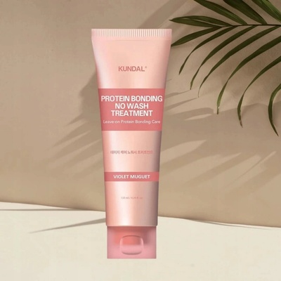 Kundal Protein Bonding Care No Wash Treatment bezoplachová péče pro poškozené vlasy s vůní Violet Muguet 130 ml