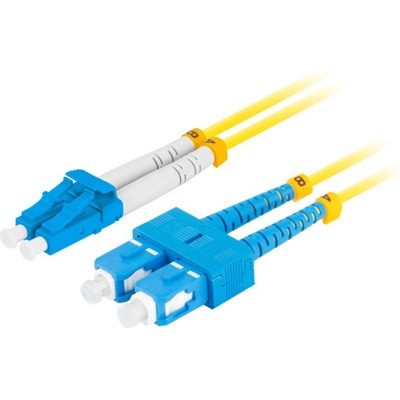 Conneu LC-UPC-SC-UPC, дуплекс, сингъл мод OS2, 3 мм армиран оптичен пач кабел & mdash; 70 метра (CNFJ-LCSCOS2DARMBLUE3mm-70)