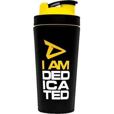 Dedicated Nutrition Metal Shaker 750 ml, černo-žlutá