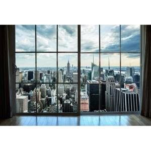 DIMEX ART Флизелинов фототапет гледка от прозореца на манхатън 375 x 250 см