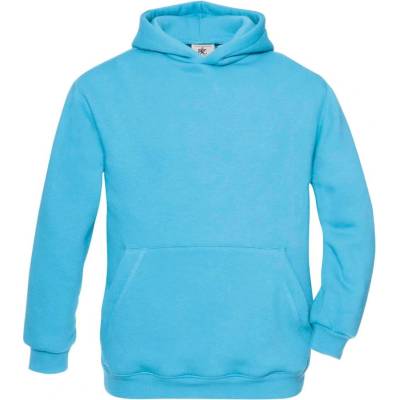 B&C Collection B&c hooded kids / Детски суичър с качулка - тюркоазено 158 (01068170565)