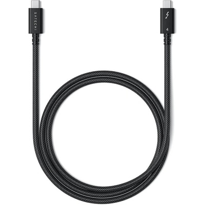 Satechi Thunderbolt 4 Cable - USB-C към USB-C кабел с Thunderbolt 4 (100 см) (черен) (D65494)