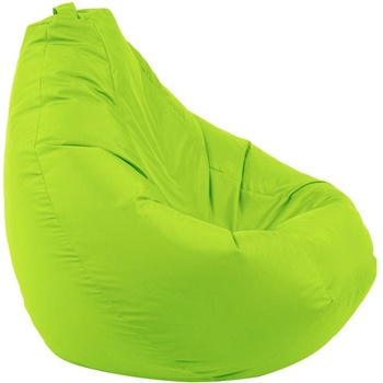 Pufrelax Пуф круша 320л. , Nirvana Grande - Teteron Green neon, За открито, Перящ се калъф, Пълнеж от Полистиролни перли