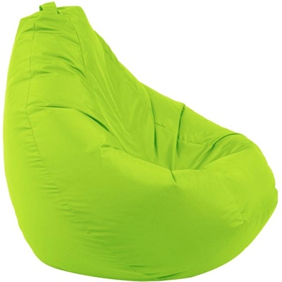 Pufrelax Пуф круша 320л. , Nirvana Grande - Teteron Green neon, За открито, Перящ се калъф, Пълнеж от Полистиролни перли