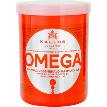 Kallos KJMN Professional Omega подхранваща маска за коса с омега 6 комплекс и масло от макадамия 1000ml