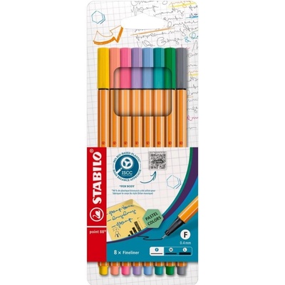 STABILO 88 8 ks pastel