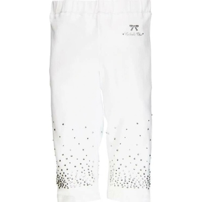 Legíny letní Bóboli 3/4 White s kamínky